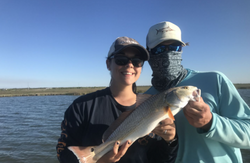 Angler with big fish in Rockport