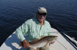 A person fishing in Rockport