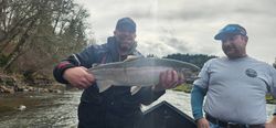 A great day chasing rainbow trout in Oregon.