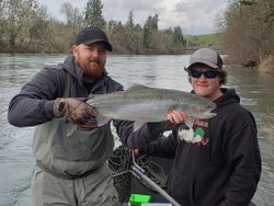 Coho salmon fishing in Myrtle Creek