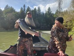 Two people fishing in OR