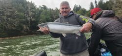 A single rainbow trout caught in Myrtle Creek