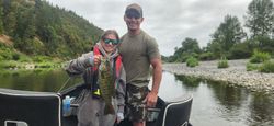 Two people fishing in Myrtle Creek