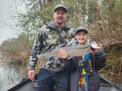 Two people fishing in OR