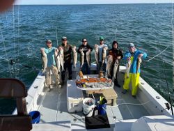 Fun reeling in Bass! Fantastic day in Belmar!