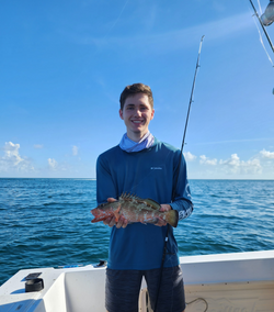Angler fishing in Florida with a cruises and fishing gear