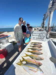 Bustling market day with a bountiful catch.
