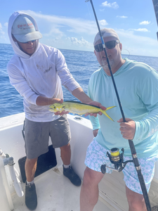 Casting lines and catching the day's haul.