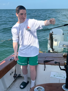 Enjoying a day on the water.