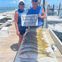 Two people fishing in Marathon, Florida
