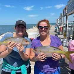 Two people fishing in Marathon, Florida