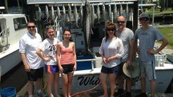6 anglers on a fishing trip in Orange Beach, Alabama