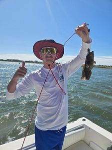 Angler fishing for Northern snakehead in SC