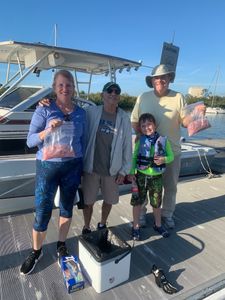 Five people on a fishing trip in Florida