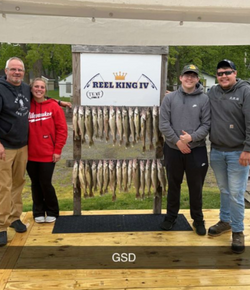 Four people fishing in MI