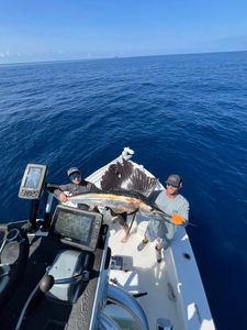 Two people fishing for Atlantic Sailfish in PA