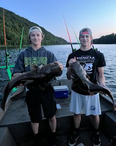 Two people fishing in Selinsgrove