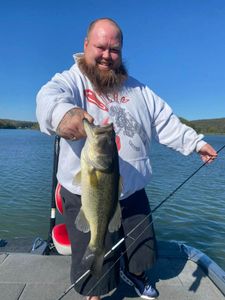 Always happy to see a smile while fishing for Bass