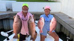 Great catch of 4 big fish in Port Isabel