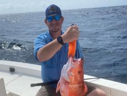 Lone angler enjoys scenic view from Port Isabel