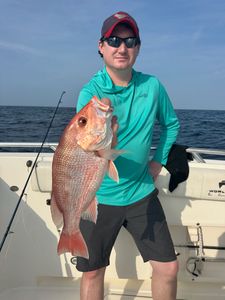Red snapper caught while fishing in Port Isabel TX waters