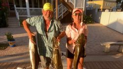 Three fish caught in Port Isabel