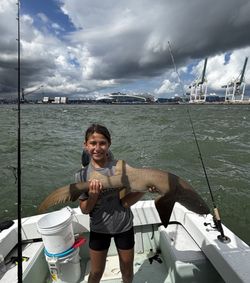 A person fishing in Key Biscayne