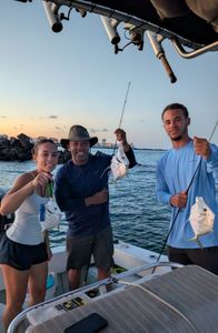 Two crevalle jack fish caught while fishing in FL