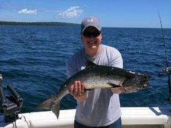Fishing in MI with a big 27-inch fish