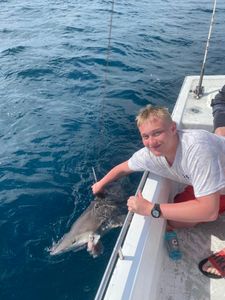 One fishing enthusiast enjoying their trip at Panama City Beach