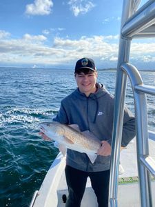A lone angler fishing in Panama City Beach