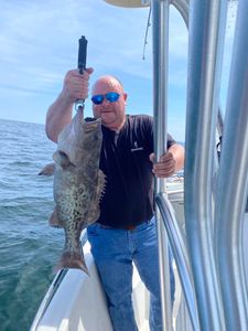 Gag grouper caught while fishing in Carrabelle