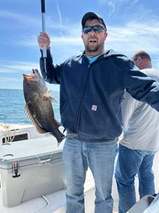 A successful fishing trip for a gag grouper in FL