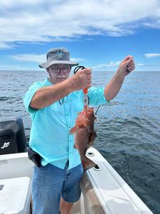 Red grouper caught while fishing in FL