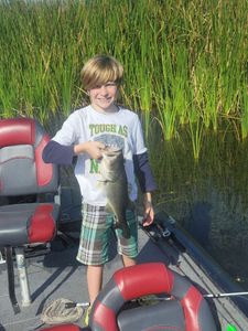 Kid enjoyed his Bass fishing trip