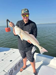 One person fishing in Corpus Christi
