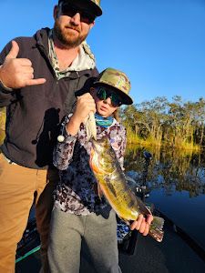 Reeling in trophy catches on Okeechobee's waters.