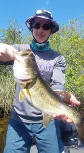 Angler with a big fish in South Bay