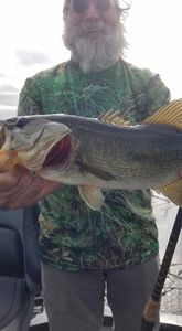 A person fishing in South Bay