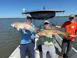 Two redfish caught while fishing in GA