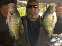 Angler with 2 fish at Emory