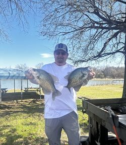 Two crappie caught during fishing trip in Emory TX