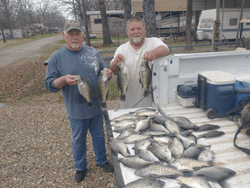 3 small fish caught by 2 people in Emory