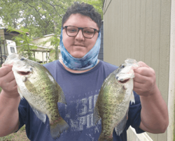 2 small fish caught while fishing at Emory
