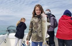 Two anglers fishing for walleye in Ohio