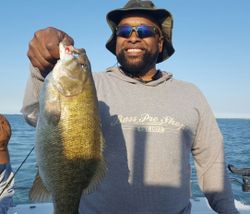 Angler enjoying a day of fishing in Port Clinton