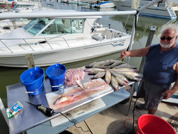 Angler enjoying a day of fishing in Port Clinton