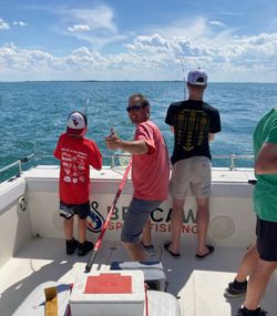 Angler fishing in Port Clinton