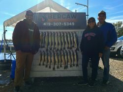 Three people fishing in Ohio