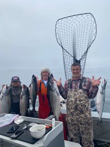5 rainbow trout caught while fishing in Richmond
